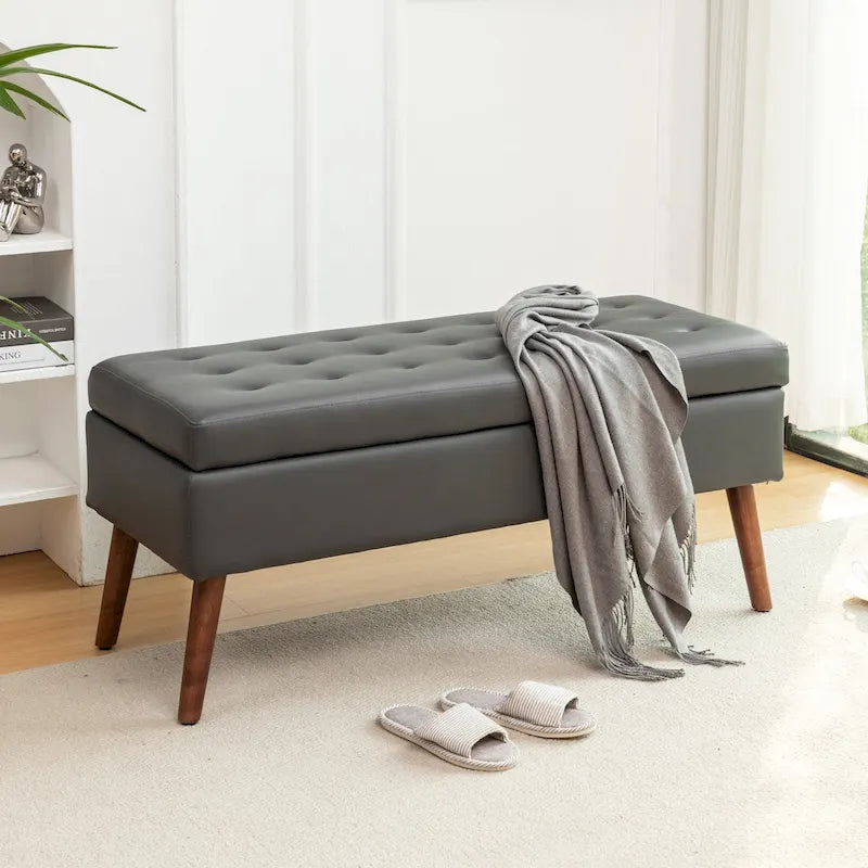 Storage Bench with Storage Bench for Bedroom End of Bed Bench Foot of Bed Bench Entryway Bench Storage Ottoman Bench
