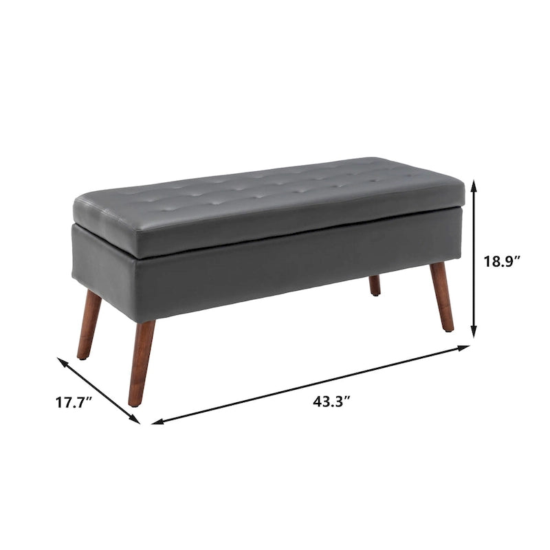 Storage Bench with Storage Bench for Bedroom End of Bed Bench Foot of Bed Bench Entryway Bench Storage Ottoman Bench