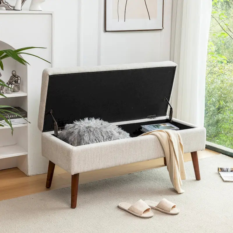 Storage Bench with Storage Bench for Bedroom End of Bed Bench Foot of Bed Bench Entryway Bench Storage Ottoman Bench