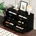 6-Drawer Bedroom Dresser with Metal Pulls and Anti-Tip Device