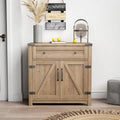 Double Barn Door Accent Cabinet