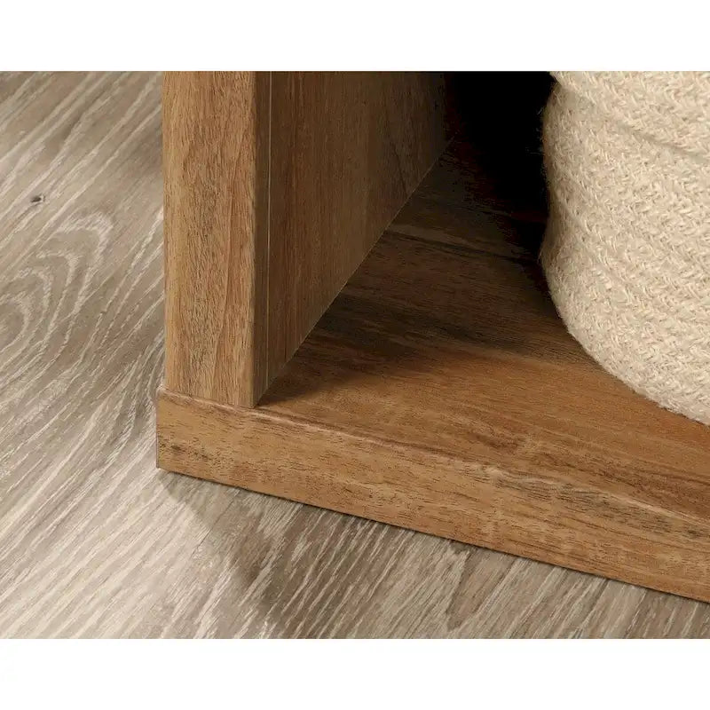 3-Shelf Wood Bookcase with Adjustable Shelves in White Soft Finish