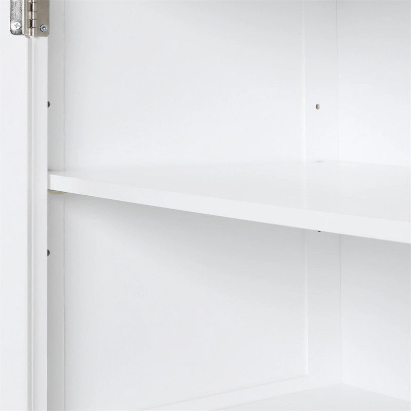 Freestanding Tall Bathroom Storage Cabinet with Drawers, White/Black/Grey