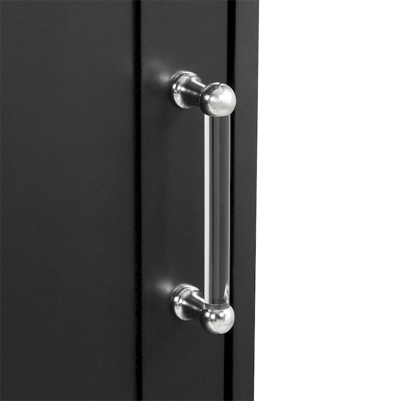 Freestanding Tall Bathroom Storage Cabinet with Drawers, White/Black/Grey